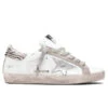 Golden Goose Women's Super-Star Sneakers - White/Metal Silver/Pony Ziger