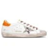 Golden Goose Women's Super-Star Sneakers - White/Rock Snake/Orange